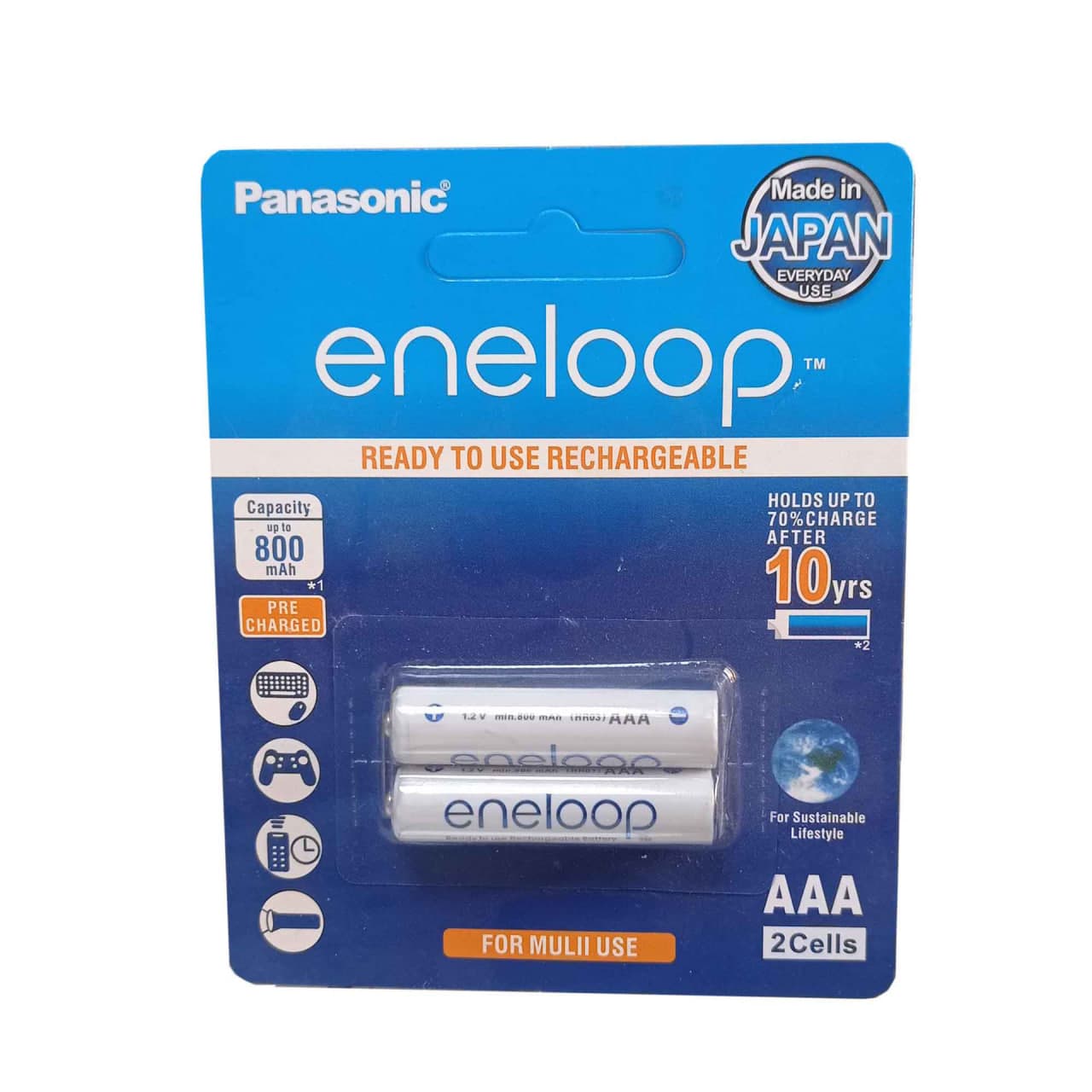 باطری نیم قلم شارژی 800 PANASONIC ENELOOP