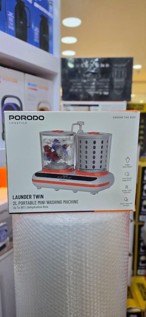 مینی لباس‌شویی و خشک‌کن شارژی پرودو Launder Twin مدل PDLFSTHP200WH — تصویر ۶
