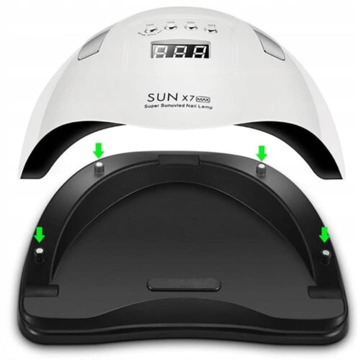 لامپ ال‌ای‌دی و یووی ناخن سان مدل X7 مکس | UV/LED Nail Lamp SUN X7 MAX — تصویر ۲