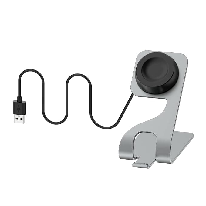 استند شارژ ساعت هواوی سری GT و Watch رنگ خاکستری | Huawei Watch Charging Station Grey — تصویر ۴