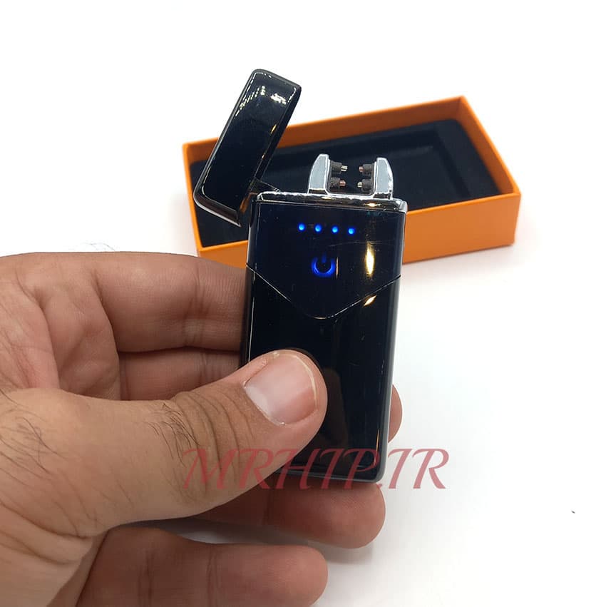 فندک الکتریکی شارژی مدل پلاسما رنگ مشکی کد a140009 — تصویر ۳