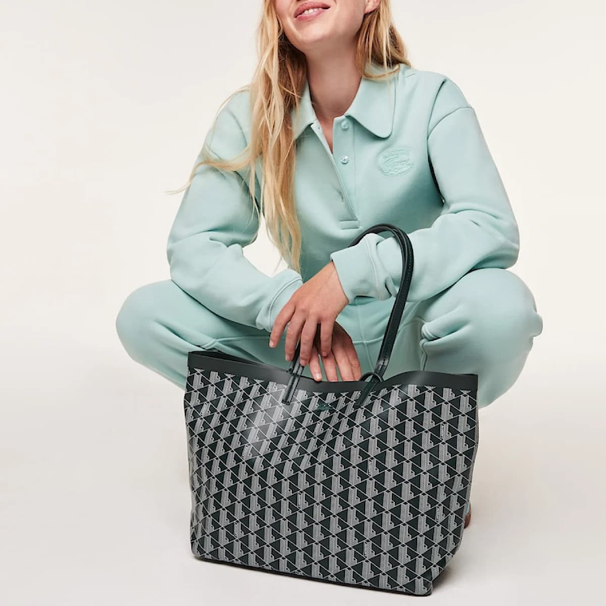کیف لاگوست توت بگ Lacost Zely Sinople evergreen Tote Bag — تصویر ۷