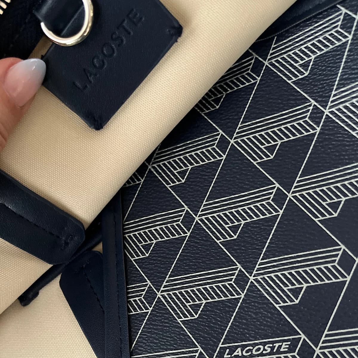 کیف لاگوست توت بگ Lacost Zely Navy Tote Bag — تصویر ۵