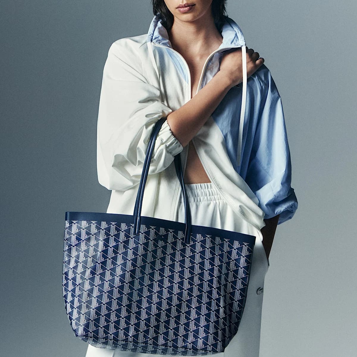 کیف لاگوست توت بگ Lacost Zely Navy Tote Bag — تصویر ۶