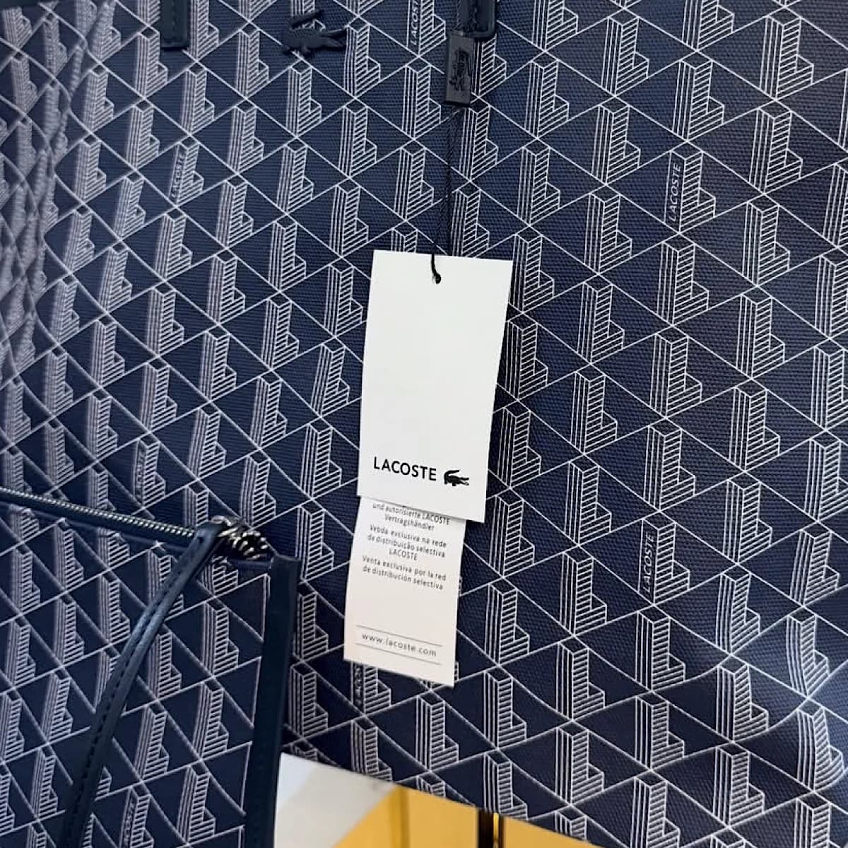 کیف لاگوست توت بگ Lacost Zely Navy Tote Bag — تصویر ۲