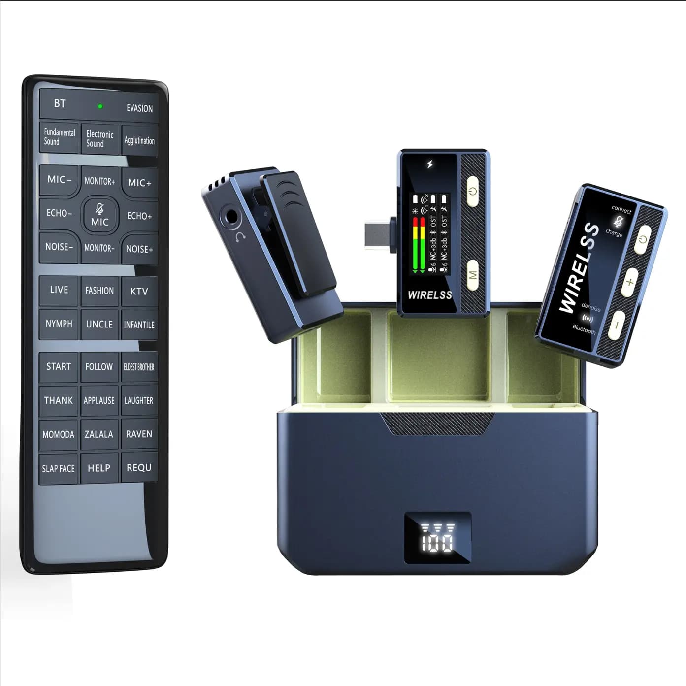 میکروفون دو کاربره SX66 به همراه ریموت