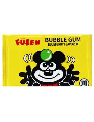 آدامس خرسی بادکنکی با طعم زغال اخته فوزن بزرگ- تکی (بسته 12عددی) Fusen Bubble Gum Blueberry Flavor — تصویر ۲