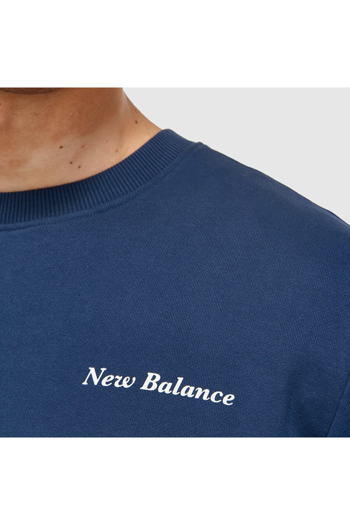 سویشرت اسپرت نیو بالانس مردانه منسوجات بژ اسپرت راسته Regular/رگولار Relaxed/ریلکس اسپرت | New Balance MNC3328-IND TR — تصویر ۴