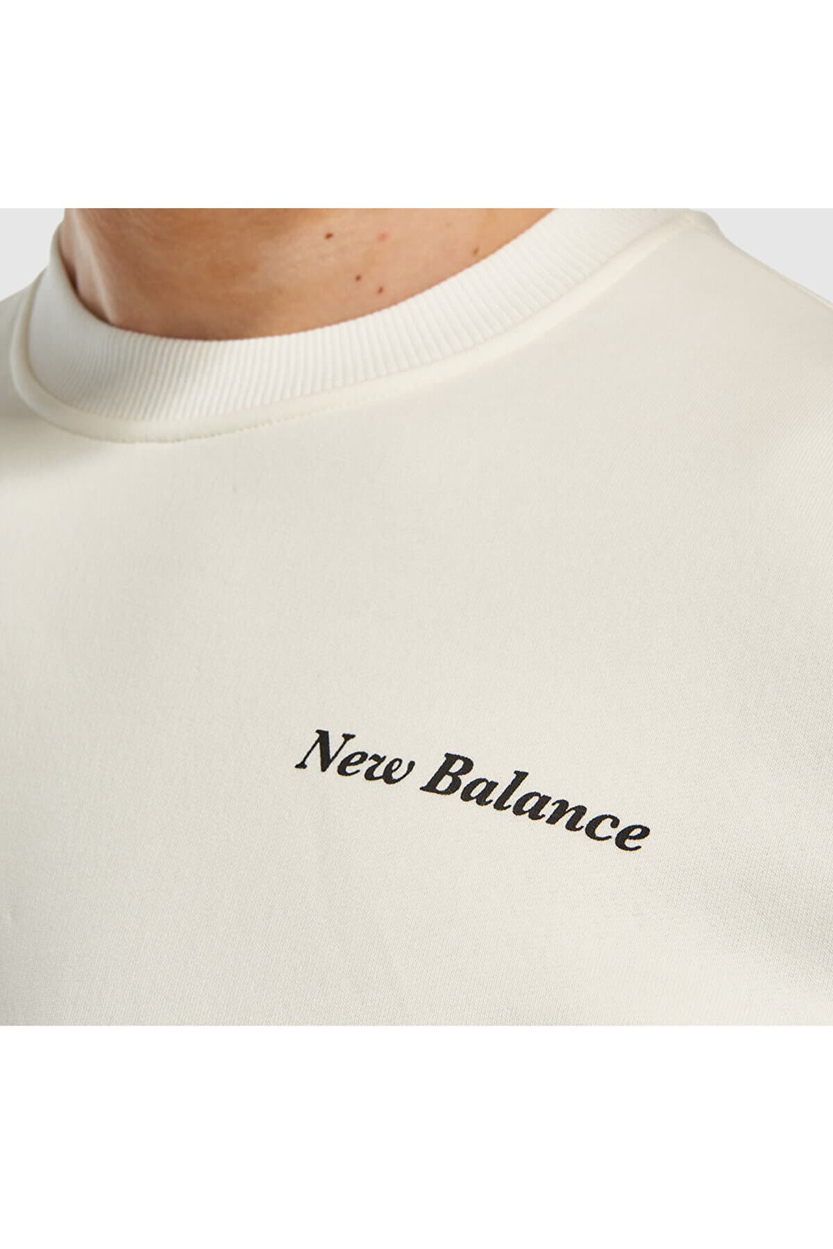 سویشرت اسپرت نیو بالانس مردانه منسوجات سفید اسپرت راسته Regular/رگولار Relaxed/ریلکس اسپرت | New Balance MNC3328-SST TR — تصویر ۳