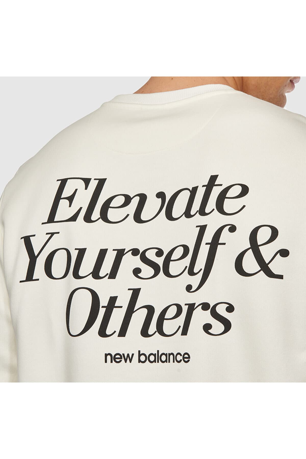 سویشرت اسپرت نیو بالانس مردانه منسوجات سفید اسپرت راسته Regular/رگولار Relaxed/ریلکس اسپرت | New Balance MNC3328-SST TR — تصویر ۴