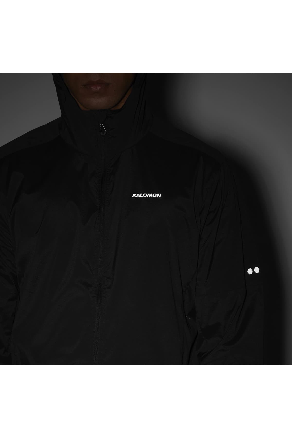بارانی اسپرت سالومون مردانه پارچه مشکی راسته Regular/رگولار اسپرت | Salomon LC2743000 BD — تصویر ۵
