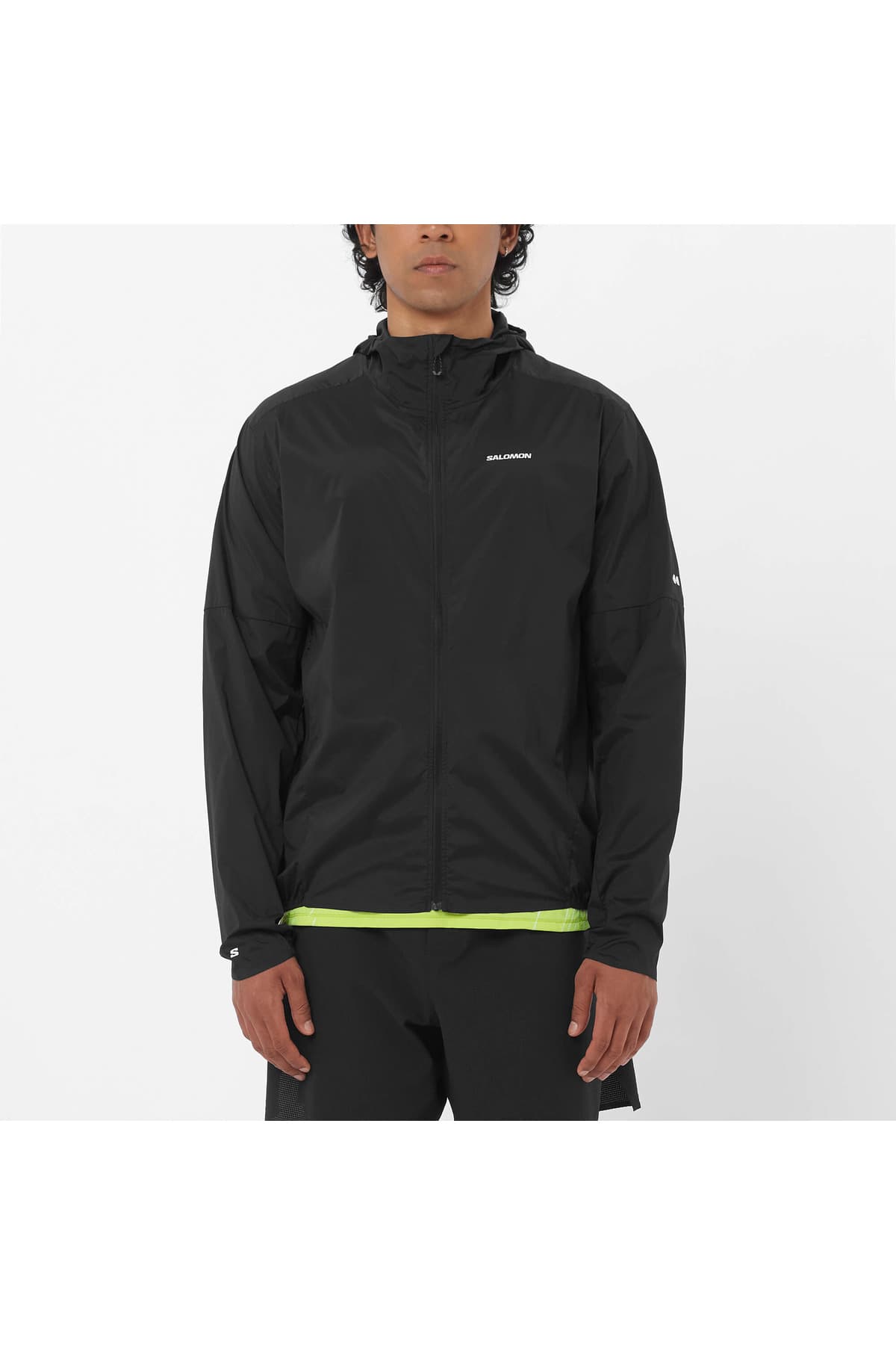 بارانی اسپرت سالومون مردانه پارچه مشکی راسته Regular/رگولار اسپرت | Salomon LC2743000 BD — تصویر ۲