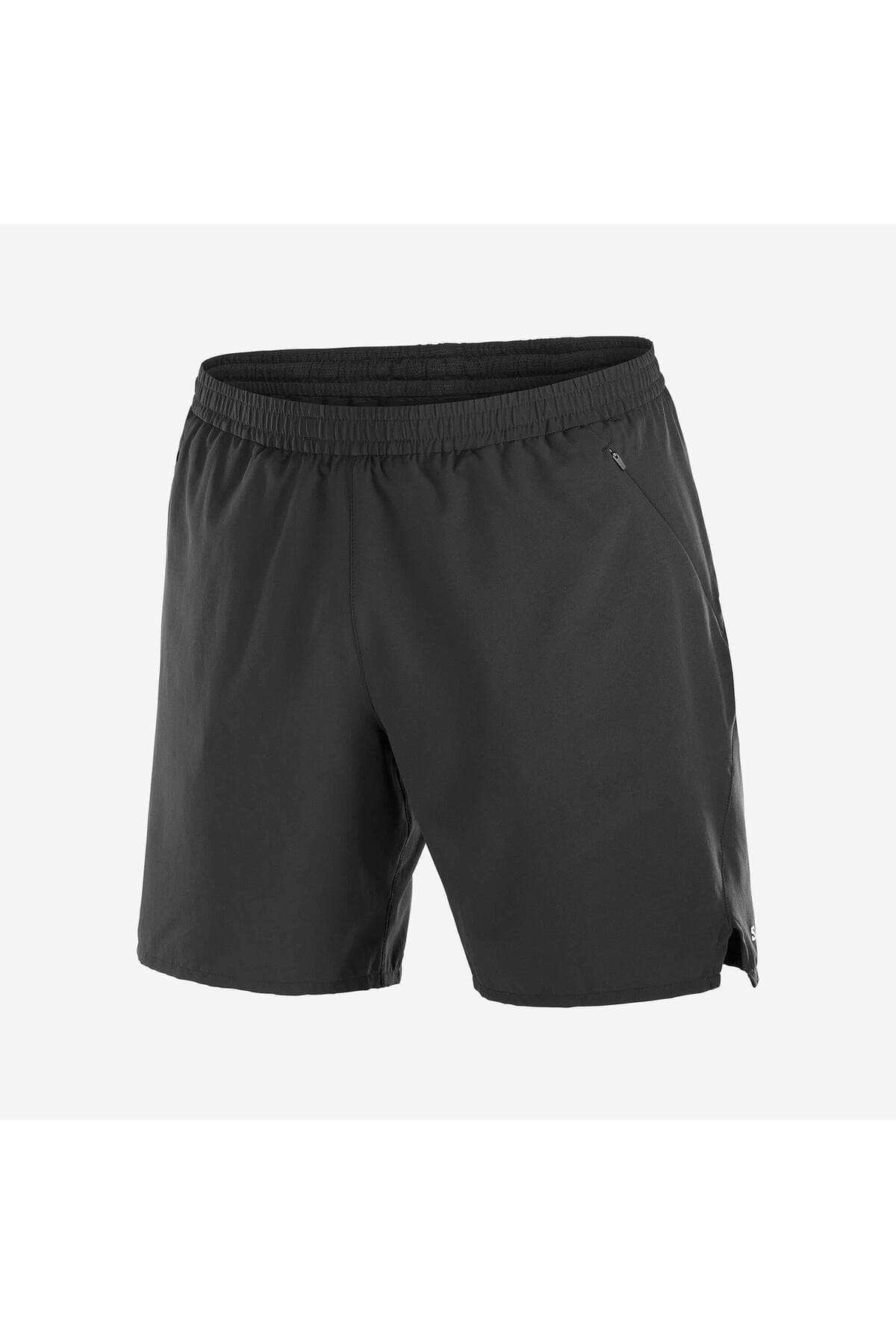 شورت ورزشی سالومون مردانه پارچه مشکی راسته Regular/رگولار دامن کوتاه اسپرت | Salomon LC2454100 BD — تصویر ۳