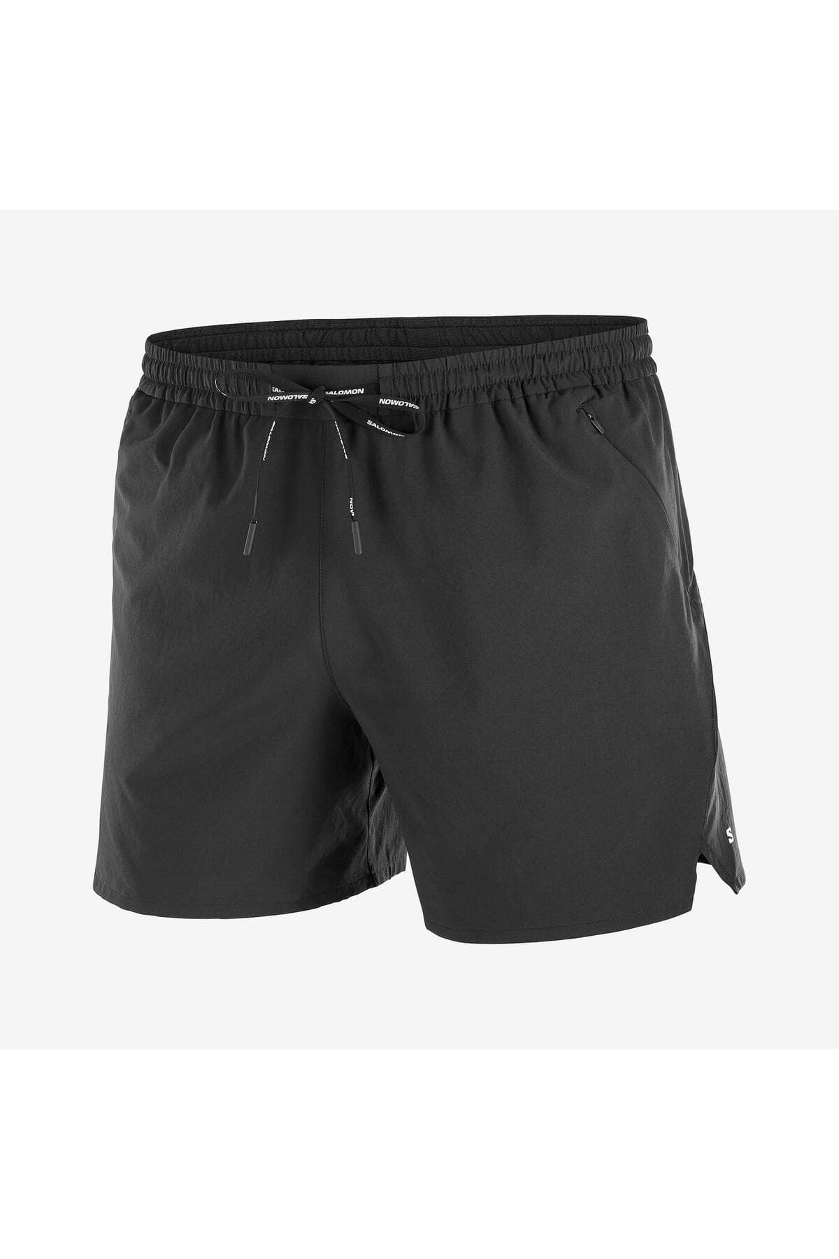 شورت ورزشی سالومون مردانه پلی استر مشکی راسته Regular/رگولار Relaxed/ریلکس اسپرت | Salomon LC2450400 BD — تصویر ۳