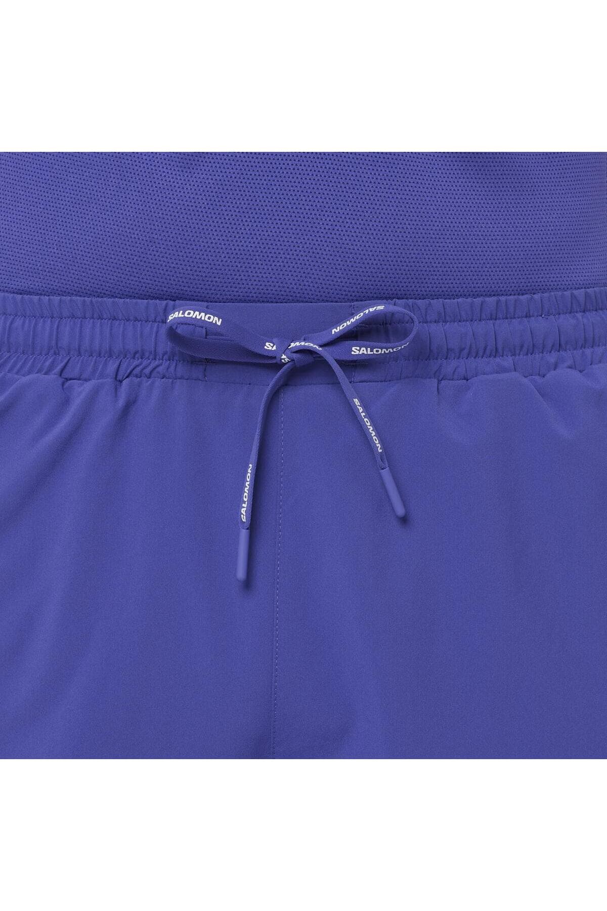 شورت ورزشی سالومون مردانه پارچه بنفش Regular/رگولار اسپرت | Salomon LC2641000 BD — تصویر ۵