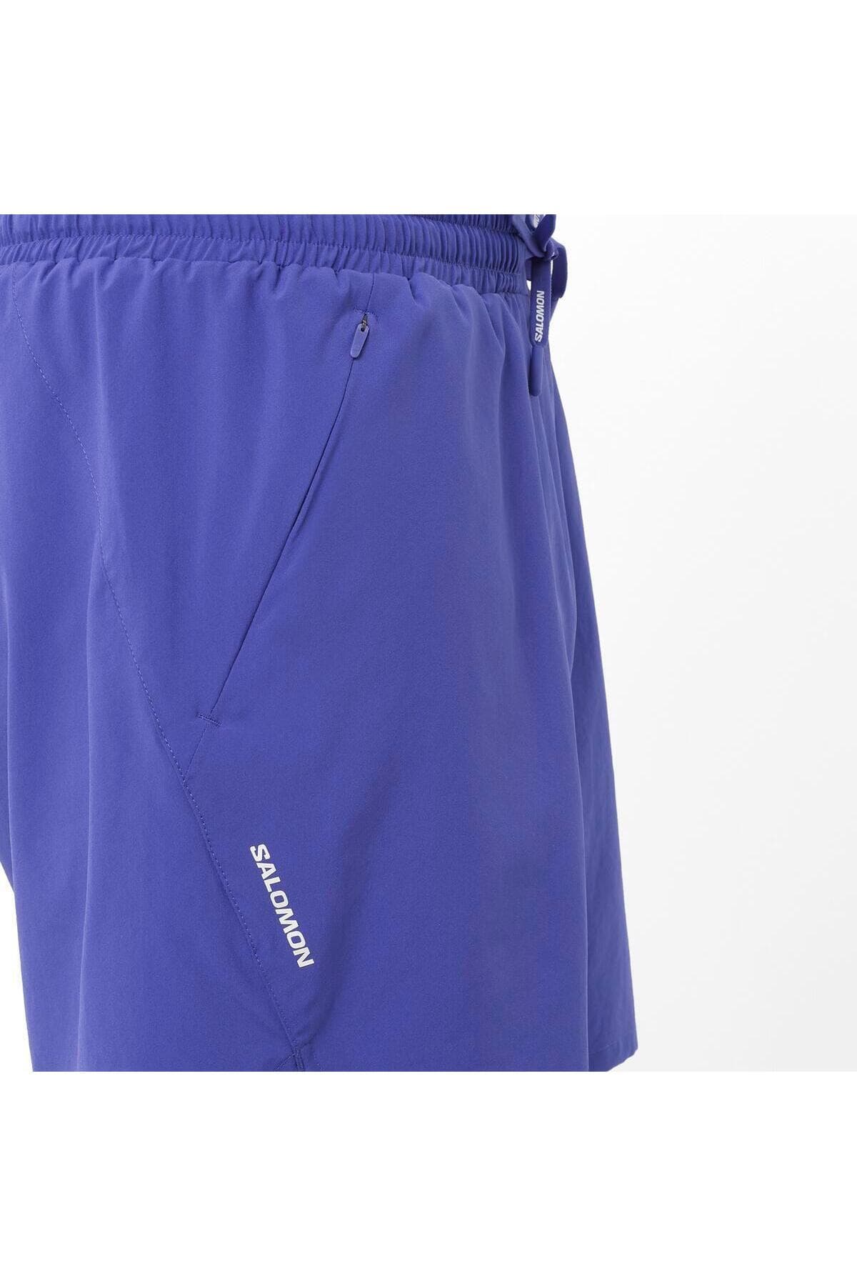 شورت ورزشی سالومون مردانه پارچه بنفش Regular/رگولار اسپرت | Salomon LC2641000 BD — تصویر ۶