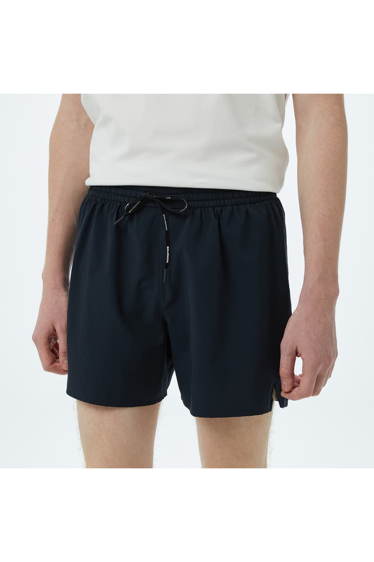 شورت ورزشی سالومون مردانه پلی استر مشکی راسته Regular/رگولار فاق نرمال Relaxed/ریلکس اسپرت | Salomon LC2542100 KH — تصویر ۴
