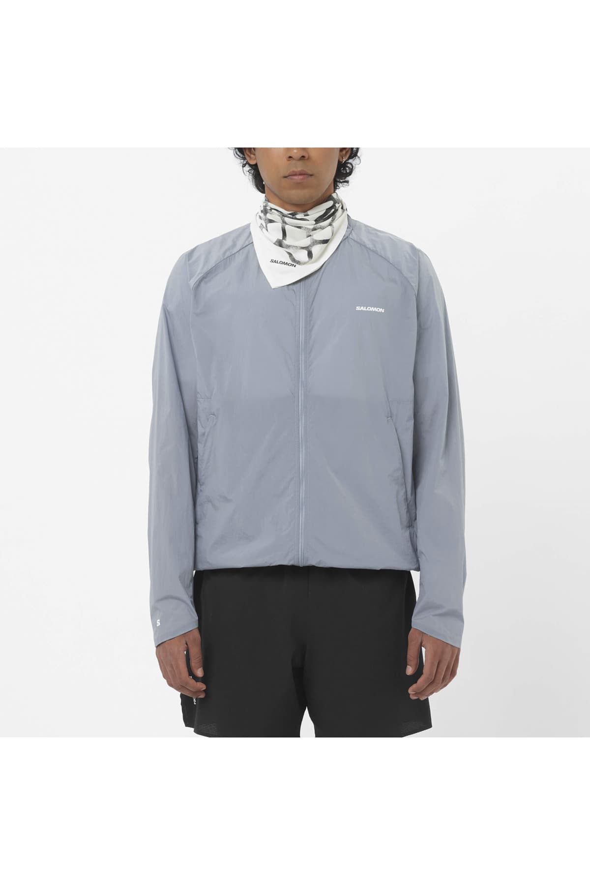 بارانی اسپرت سالومون مردانه پارچه آبی Regular/رگولار اسپرت | Salomon LC2844300 BD — تصویر ۲