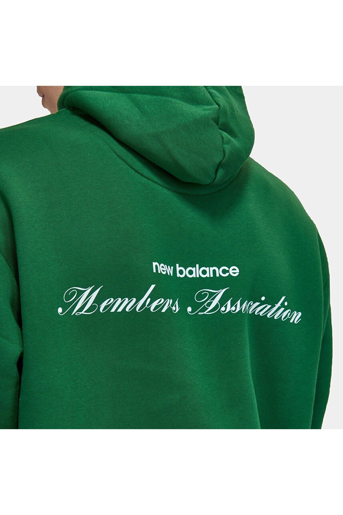 سویشرت نیو بالانس مردانه پنبه ای سبز اسپرت طرح دار Regular/رگولار Relaxed/ریلکس اسپرت | New Balance MNH3397-GRN TR — تصویر ۴