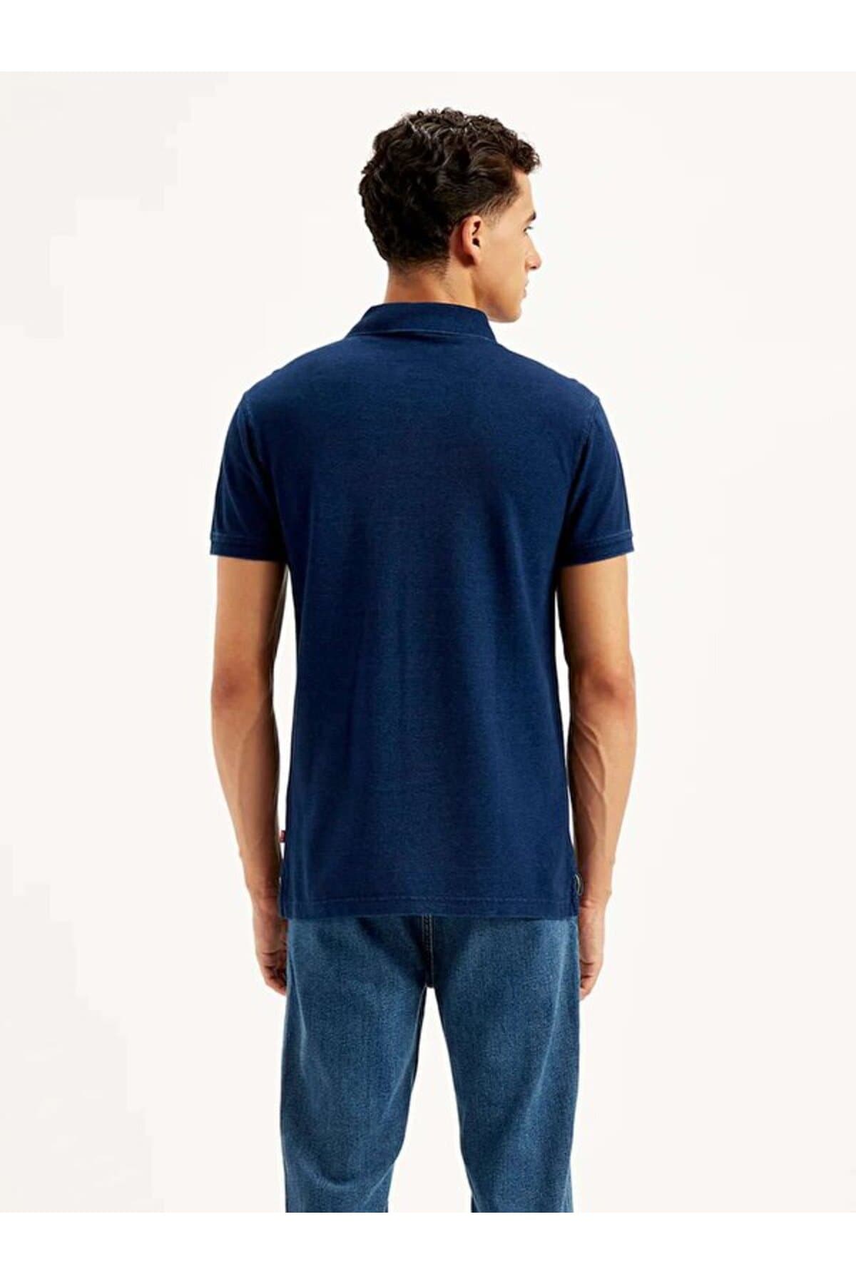 پولوشرت لیوایز مردانه پاموک آبی راسته Regular/رگولار بیسیک کژوال/روزمره | Levi’s A790200180 PK — تصویر ۳