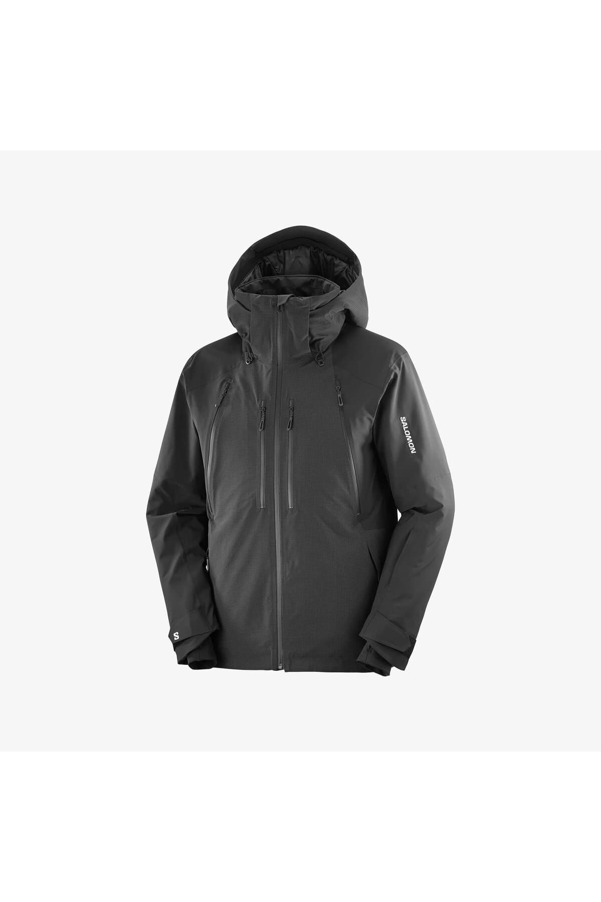 کاپشن اسکی سالومون مردانه پلی استر مشکی Regular/رگولار | Salomon LC2637300 BD