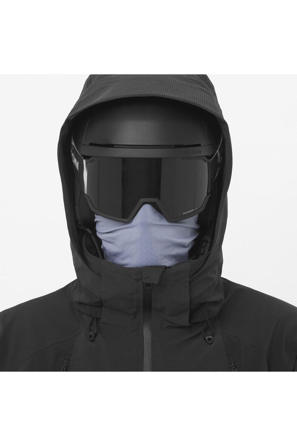 کاپشن اسکی سالومون مردانه پلی استر مشکی Regular/رگولار | Salomon LC2637300 BD — تصویر ۵