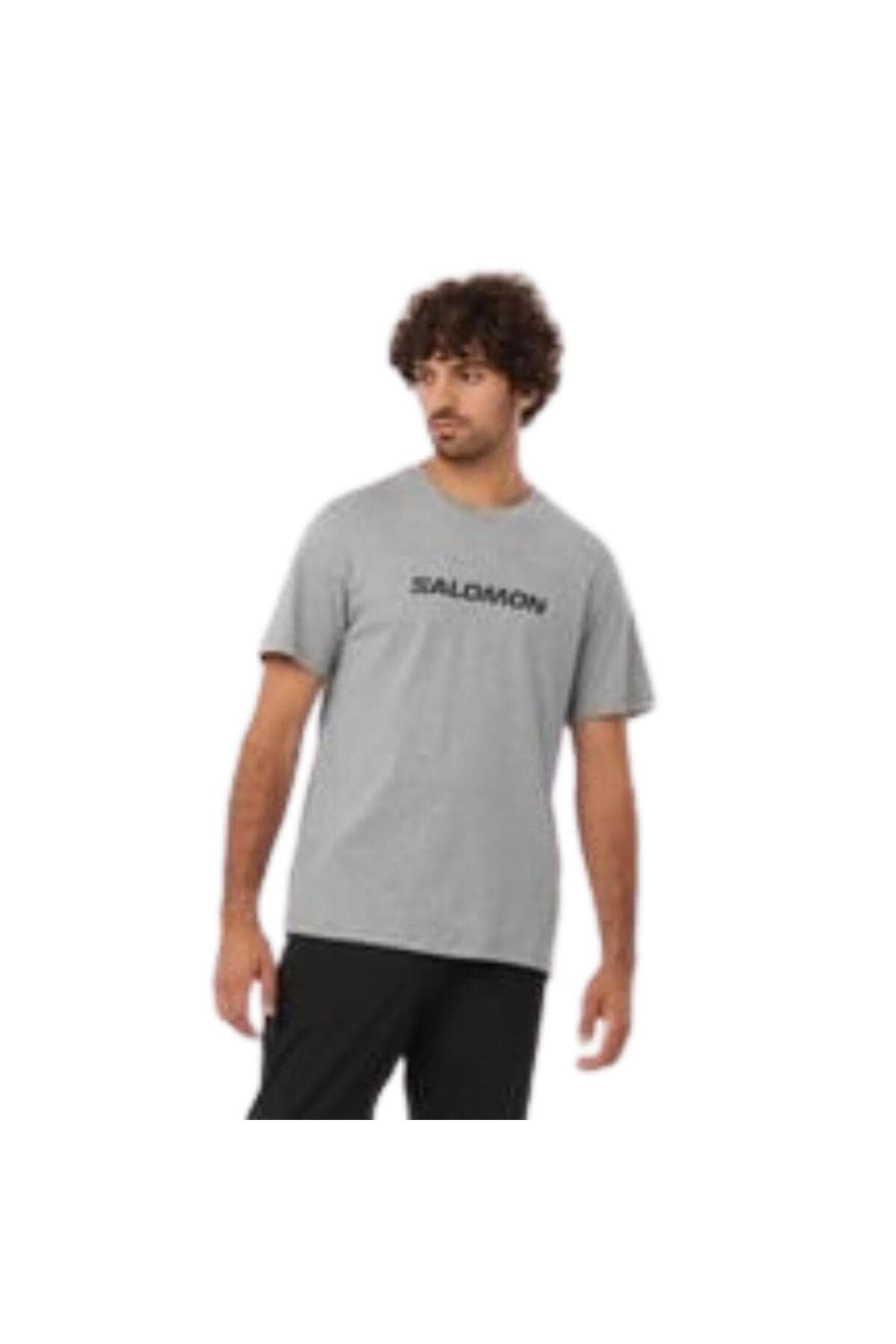 تی شرت ورزشی سالومون مردانه پارچه خاکستری اسپرت راسته Regular/رگولار Relaxed/ریلکس اسپرت | Salomon LC2245600_rollback_1768365207222 TN
