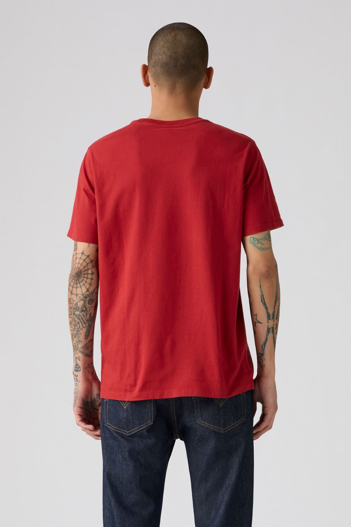 تی شرت لیوایز مردانه پاموک قرمز بیسیک راسته Regular/رگولار بیسیک کژوال/روزمره | Levi’s 003VJ-0000 TR — تصویر ۳