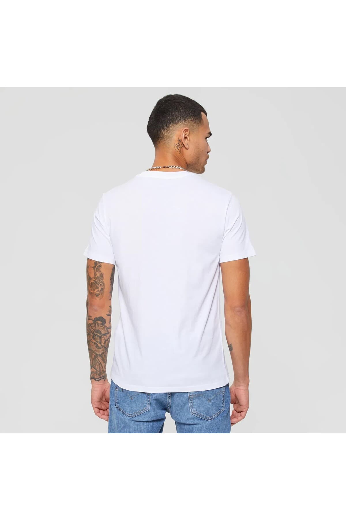 تی شرت لیوایز مردانه 100% پنبه سفید Menswear راسته Regular/رگولار بیسیک Daily/روزانه | Levi’s 0056605-00 TR — تصویر ۸