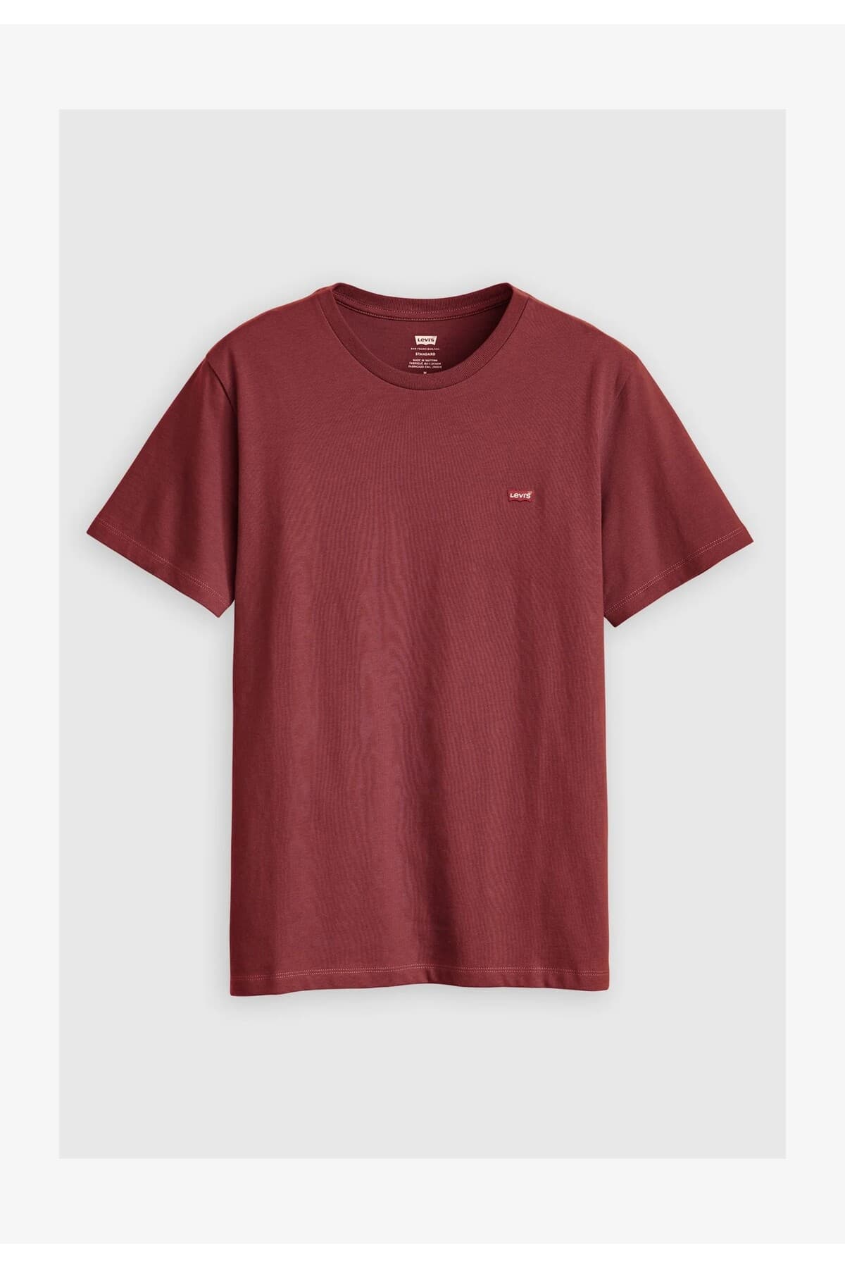 تی شرت ورزشی لیوایز مردانه 100% پنبه بورگاندی بیسیک راسته بیسیک کژوال/روزمره | Levi’s 566050308- 008BT0002 TR — تصویر ۴