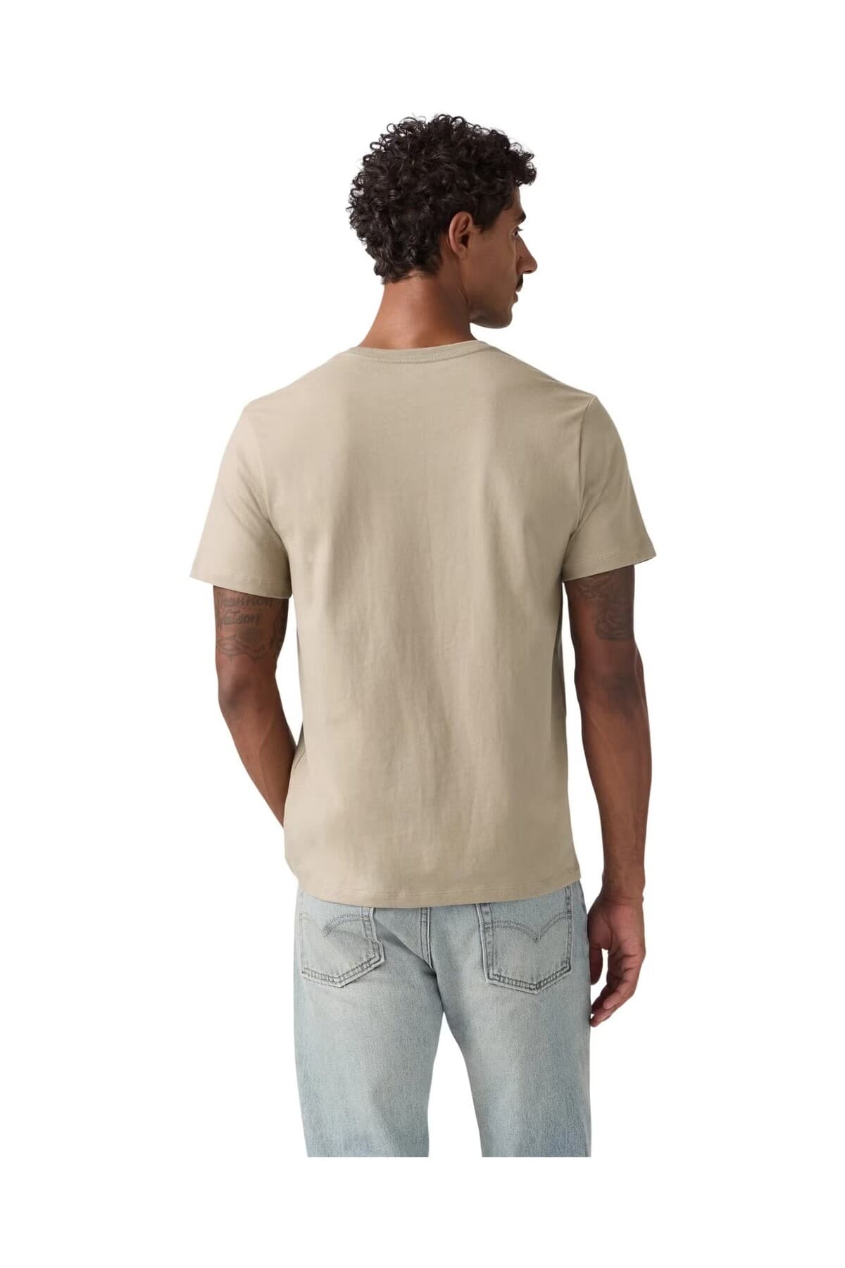 تی شرت ورزشی لیوایز مردانه 100% پنبه قهوه ای بیسیک راسته بیسیک Daily/روزانه | Levi’s 56605-0301 – 000T0001 TR — تصویر ۳