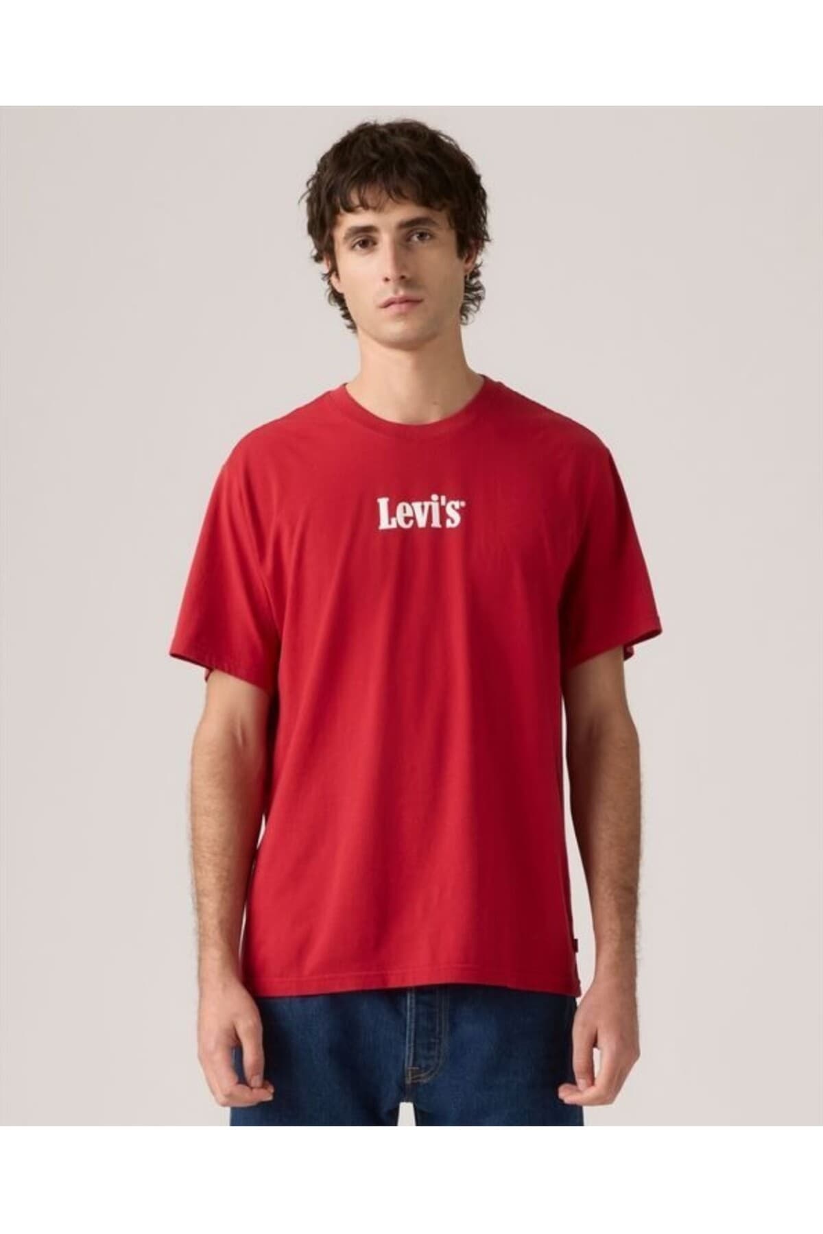 تی شرت ورزشی لیوایز مردانه پاموک سفید Menswear طرح دار Relaxed/ریلکس Relaxed/ریلکس Daily/روزانه | Levi’s 2082A TR — تصویر ۶