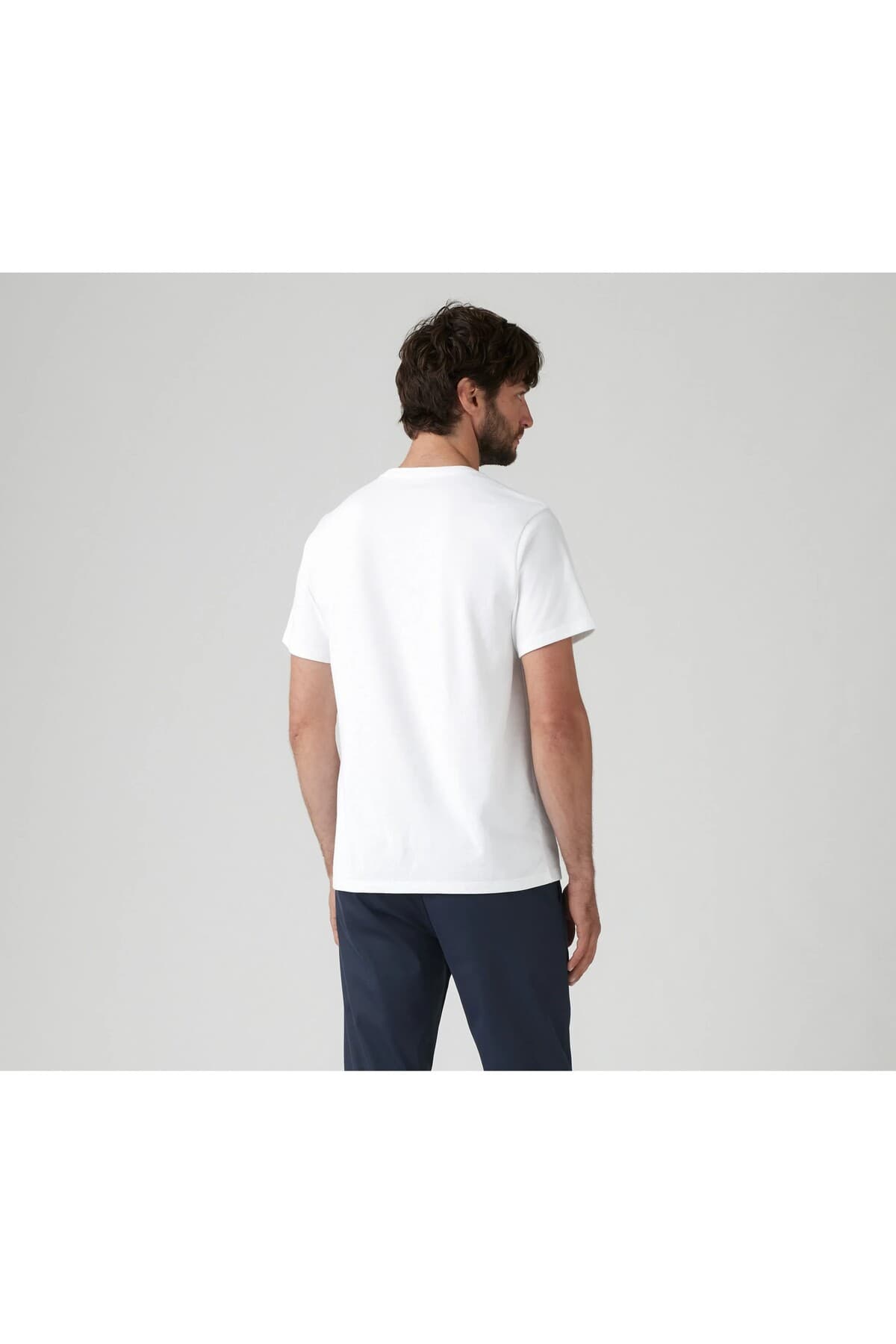 تی شرت ورزشی لیوایز مردانه پاموک سفید Menswear طرح دار Relaxed/ریلکس Relaxed/ریلکس Daily/روزانه | Levi’s 2082A TR — تصویر ۲