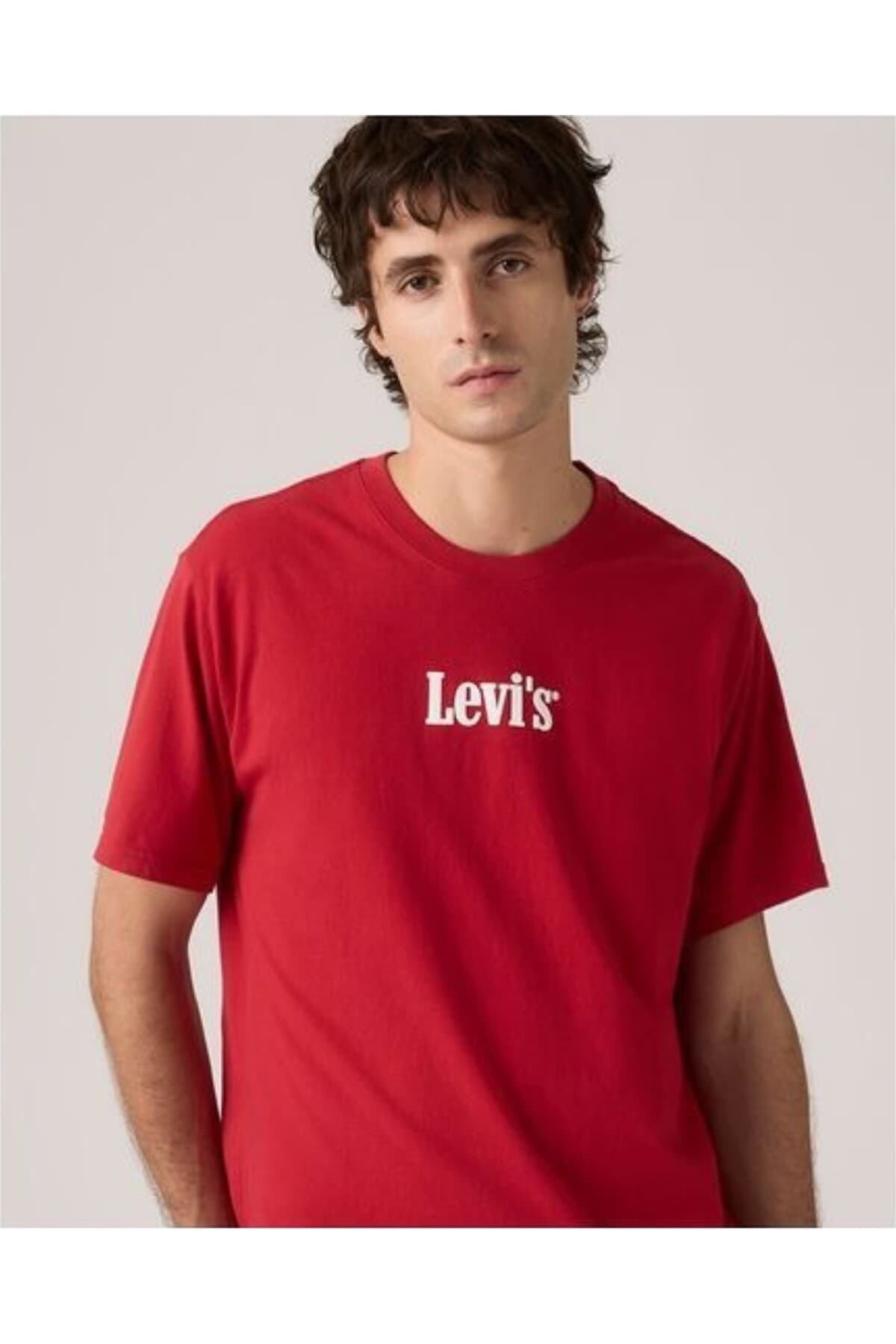 تی شرت ورزشی لیوایز مردانه پاموک سفید Menswear طرح دار Relaxed/ریلکس Relaxed/ریلکس Daily/روزانه | Levi’s 2082A TR — تصویر ۵