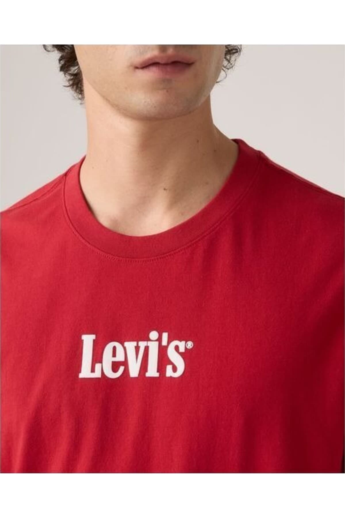 تی شرت ورزشی لیوایز مردانه پاموک سفید Menswear طرح دار Relaxed/ریلکس Relaxed/ریلکس Daily/روزانه | Levi’s 2082A TR — تصویر ۴