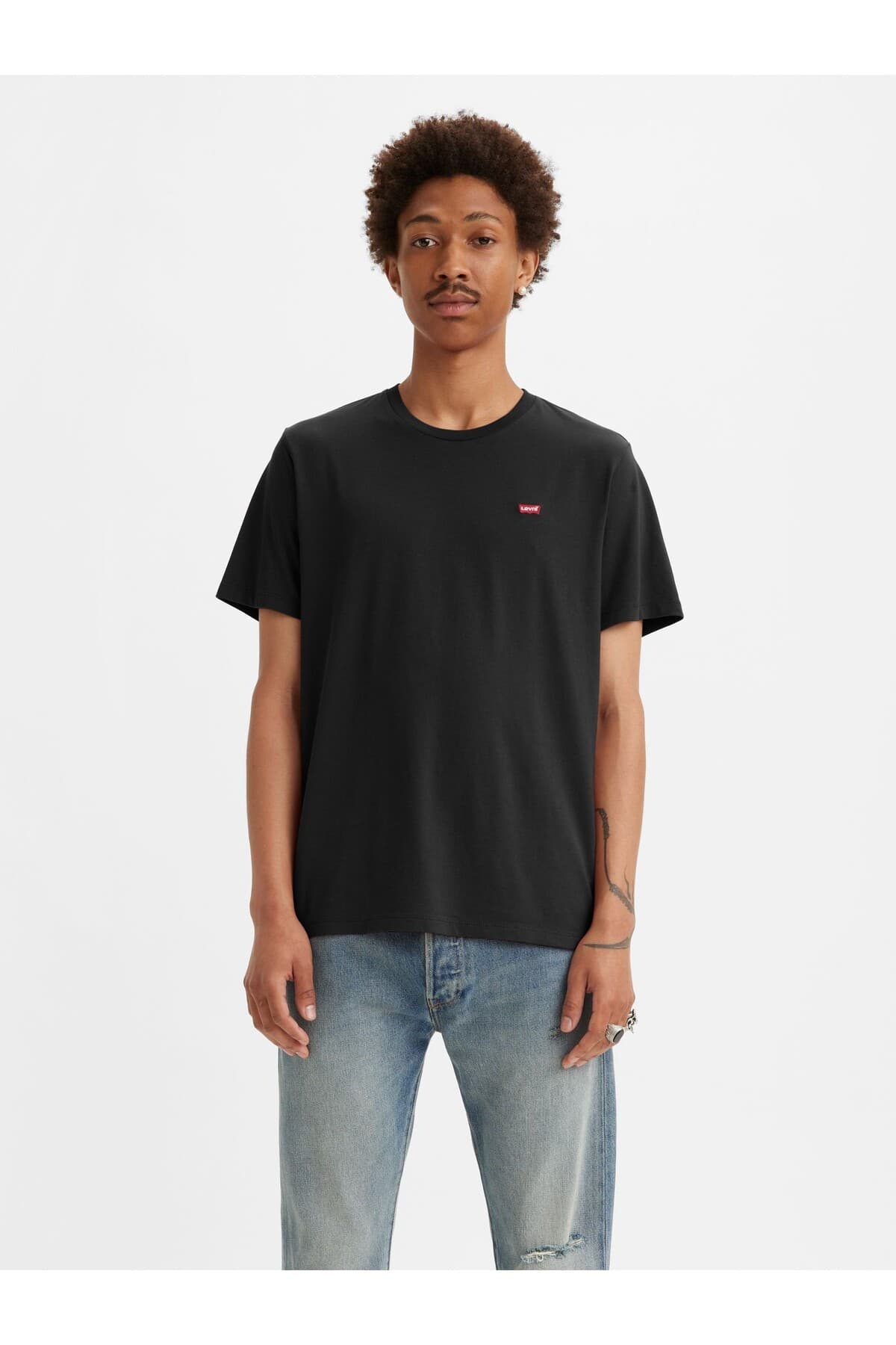 تی شرت لیوایز مردانه پاموک آبی راسته Regular/رگولار بیسیک Daily/روزانه | Levi’s 5680900250 TR