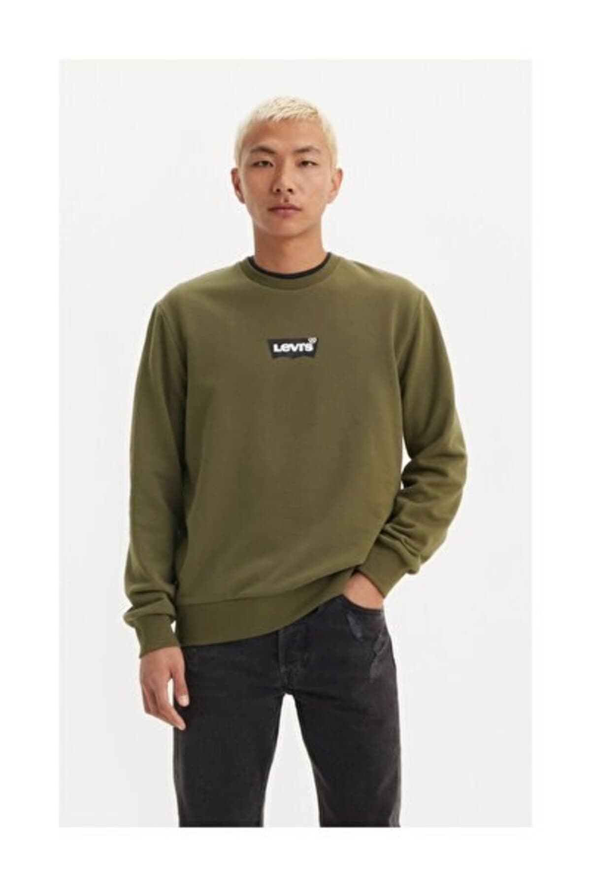 سویشرت لیوایز مردانه پنبه ای سبز راسته Regular/رگولار Regular/رگولار کژوال/روزمره | Levi’s 38423-0104 TR