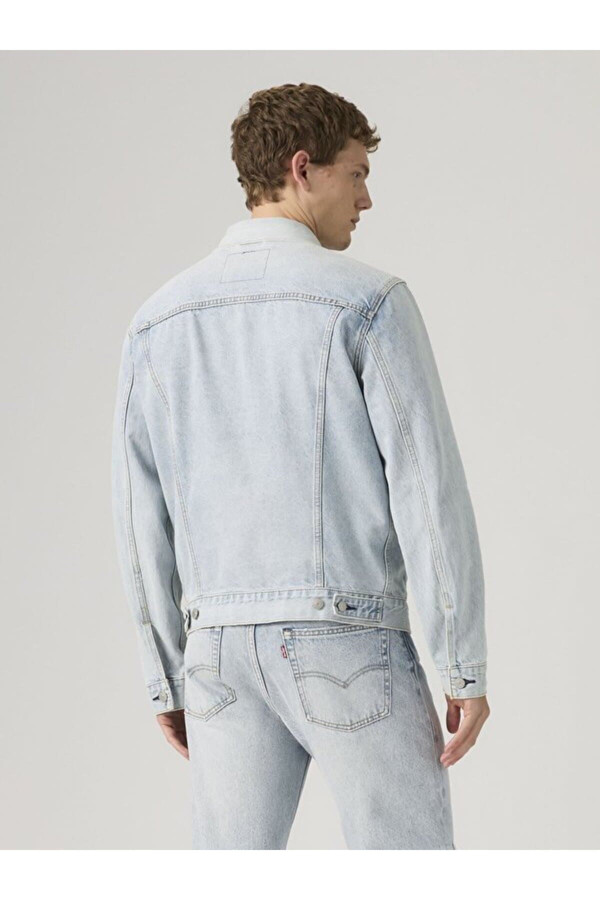 کت لیوایز مردانه پاموک آبی راسته Regular/رگولار Trucker | Levi’s 7233407750 KM — تصویر ۳