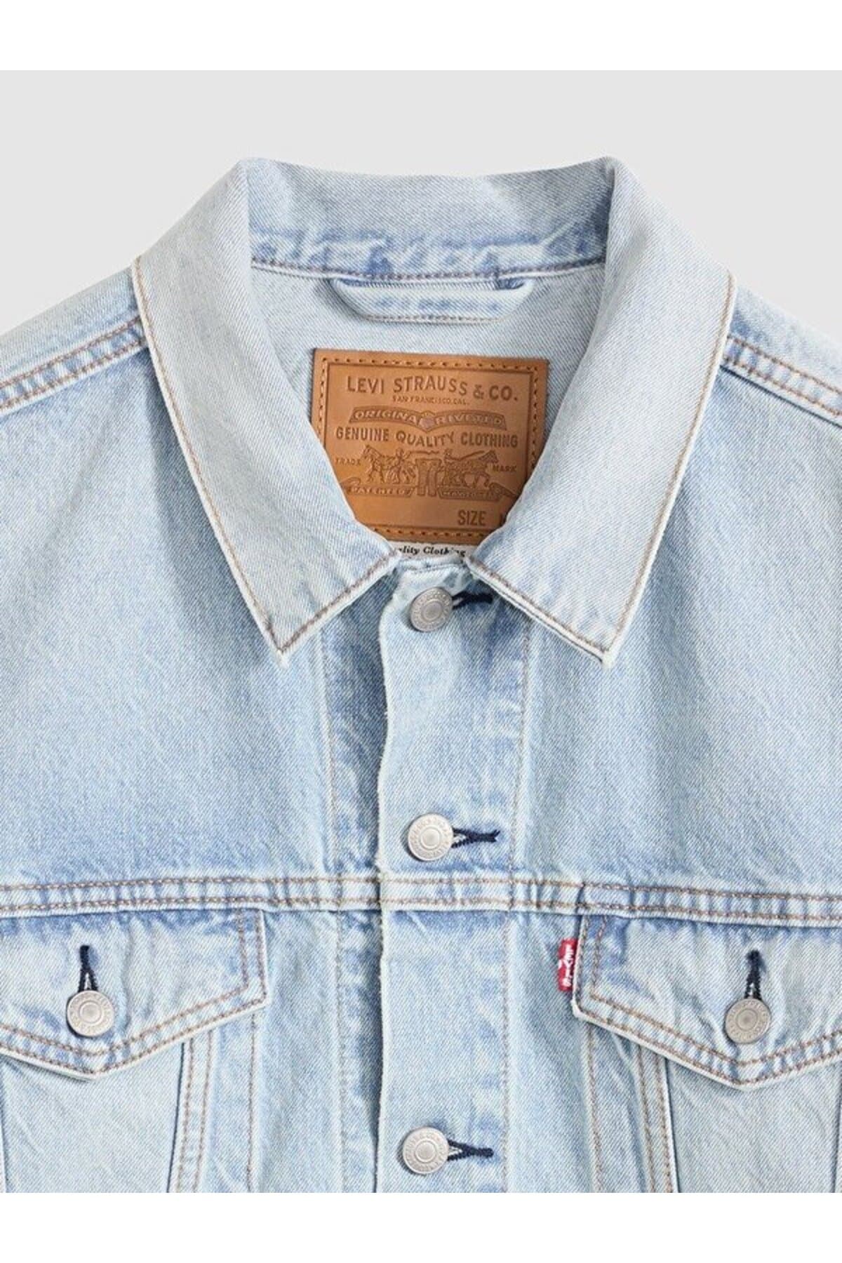 کت لیوایز مردانه پاموک آبی راسته Regular/رگولار Trucker | Levi’s 7233407750 KM — تصویر ۶