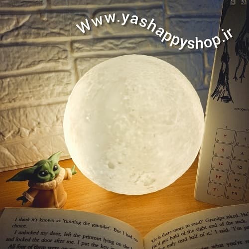 چراغ خواب طرح کره ماه سایز 15 لمسی — تصویر ۸