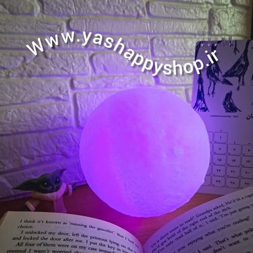چراغ خواب طرح کره ماه سایز 15 لمسی — تصویر ۳