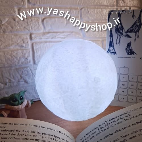چراغ خواب طرح کره ماه سایز 15 لمسی — تصویر ۷