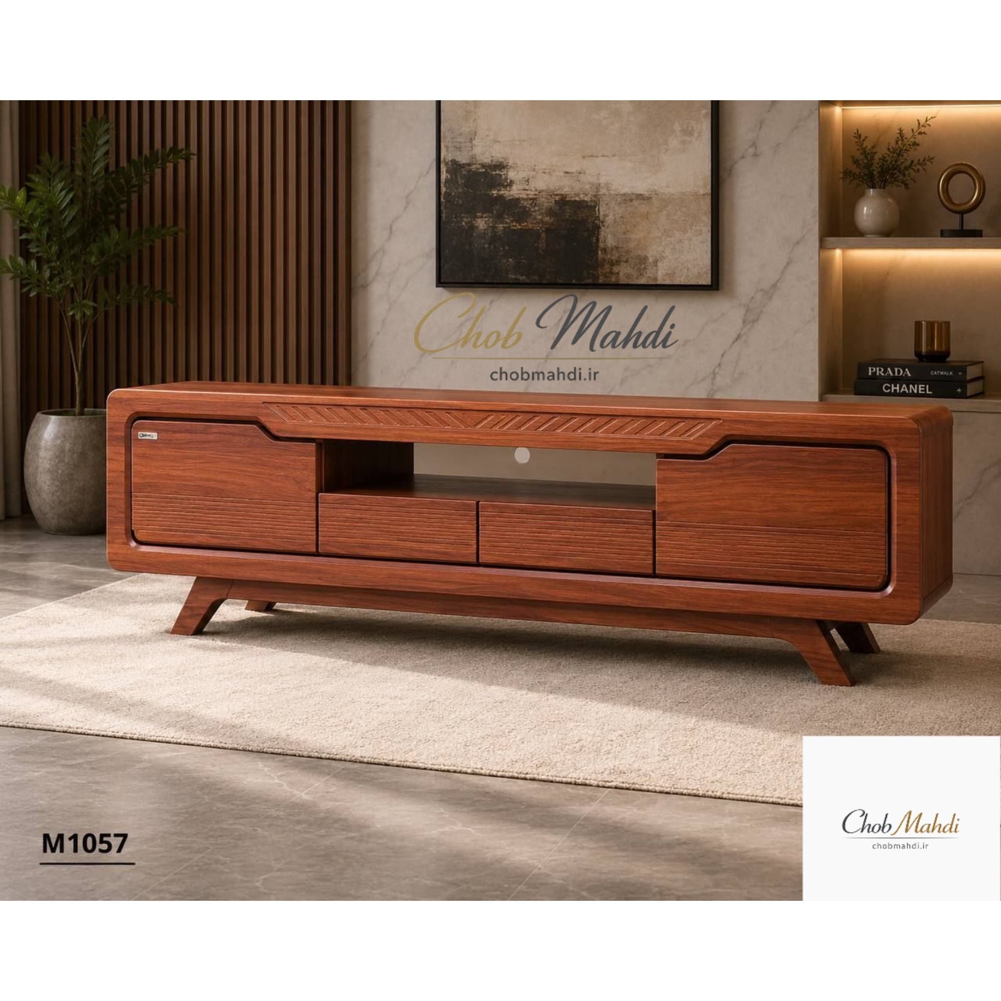 میز تلویزیون 170 MDF وکیوم کد M1057 فیلبندشاپ مدل 833468
