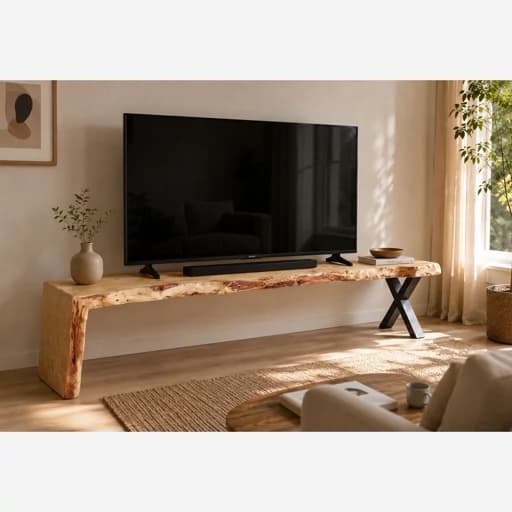 میز تی وی چوبی روستیک توسکا فیلبندشاپ مدل 833453