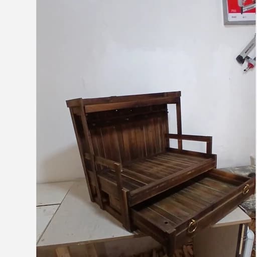 کافه بار رومیزی کشودار فیلبندشاپ مدل 833445