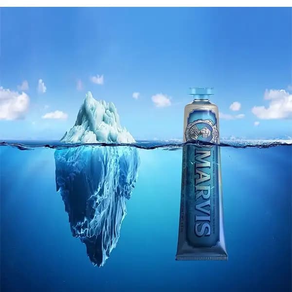 خمیر دندان مارویس طعم Aquatic Mint – نعناع خنک دریایی — تصویر ۲