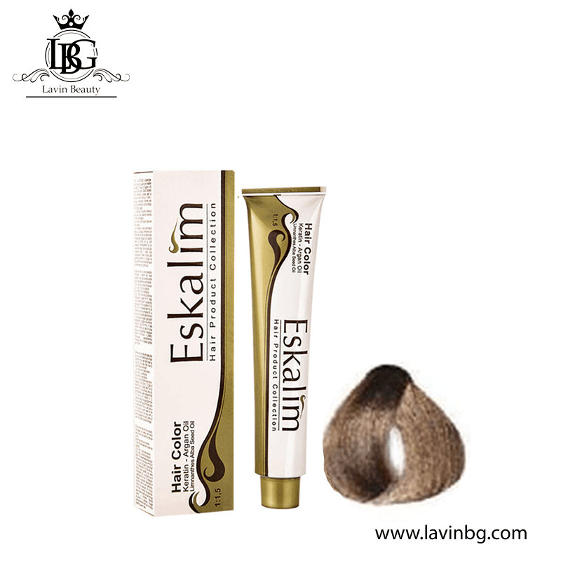 رنگ مو اسکالیم سری طبیعی قوی شماره 7/0 رنگ بلوند متوسط با پوشش بالا حجم 100 میل – ESKALIM