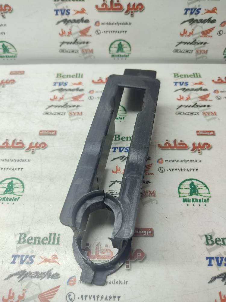 لاستیک 2 دو شاخ ضربه گیر زنجیر موتور بی کلاچ طرح ویو (استخوانی) — تصویر ۲
