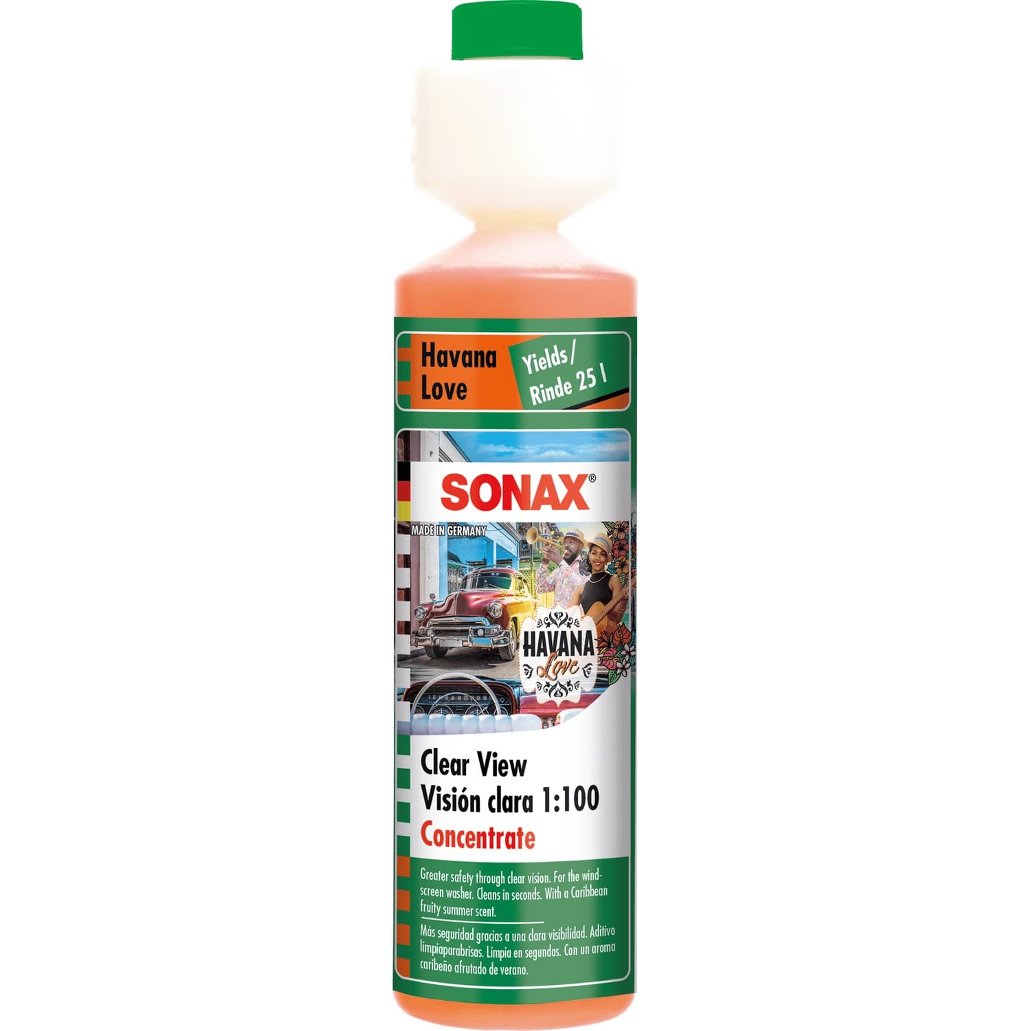 شیشه‌شوی کنسانتره 1 به 100 رایحه هاوانا‌لاو سوناکس مدل Sonax ScreenWash Concentrate Havana Love 1:100 250ml — تصویر ۳