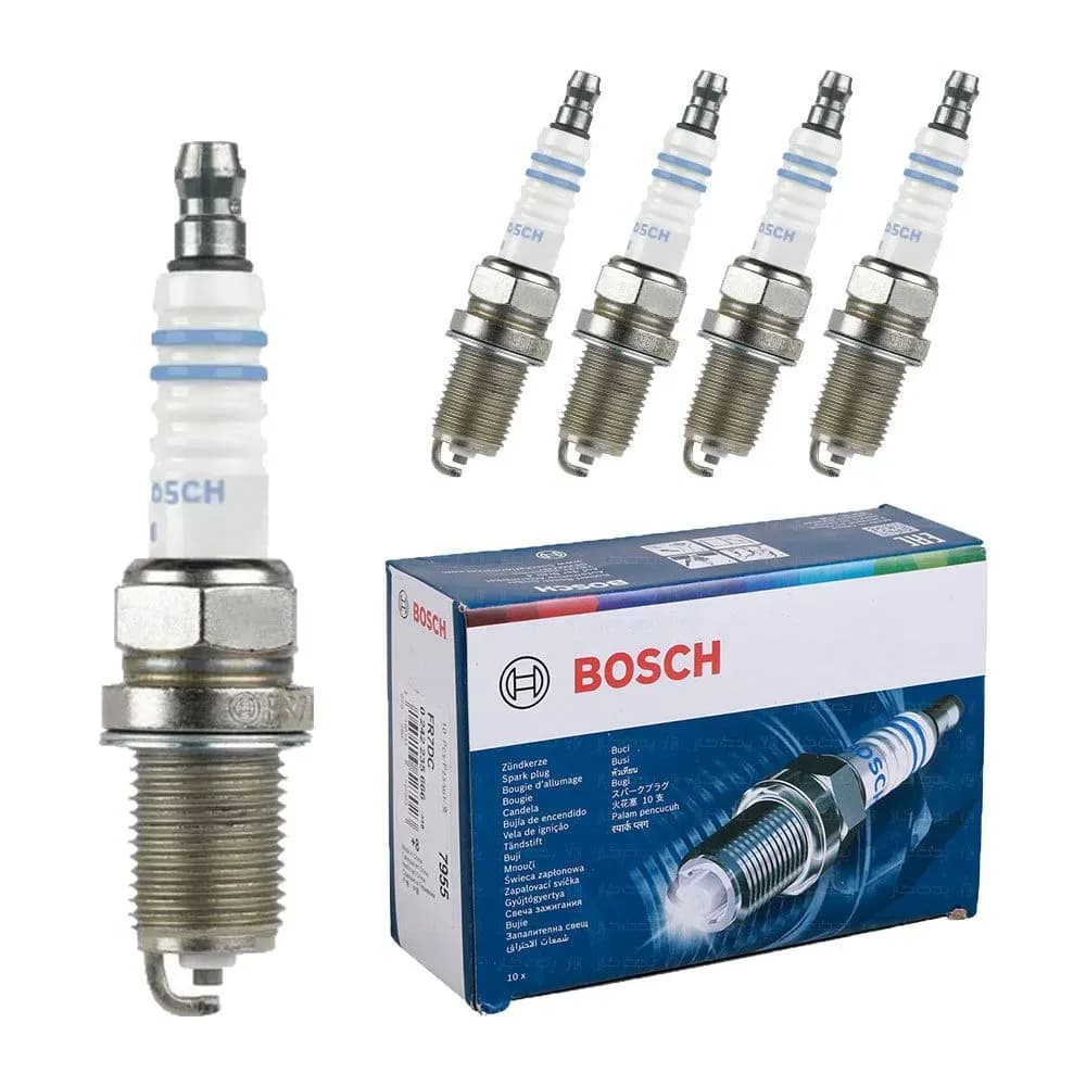 شمع پایه کوتاه تک پلاتین دنا برند بوش BOSCH کد FR7DC-7955